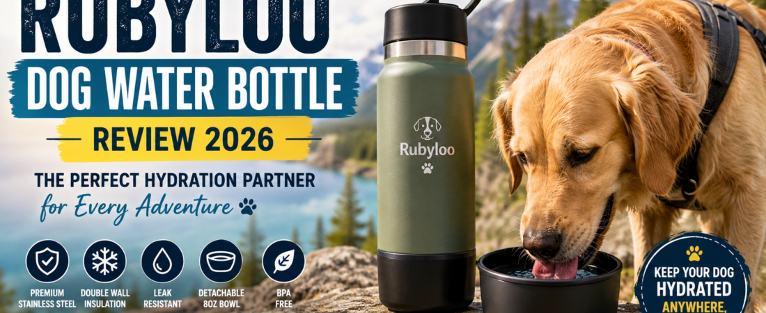 Rubyloo Dog Water Bottle Review (2026): Is It the Best Stainless Steel Travel Water Bottle for Dogs?